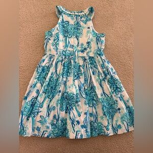 Floral Blue Kids Dress